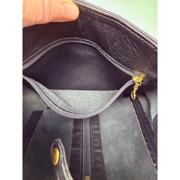 Genuine vintage COACH 4160 sling black leather crossover bag one strap - Picture 13 of 16